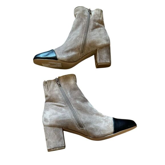 Revolve Steve Madden Jaslynn Suede Leather Block Heel Bootie Ankle Boots NWOT - Picture 11 of 12